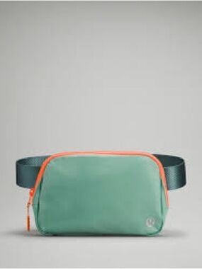 Lululemon Everywhere Belt Bag 1L Mint Green Orange Crossbody Waist Bag